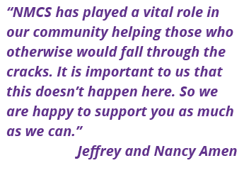  NMCS has played a vital role in our community helping those who otherwise would fall through the cracks  It is impor   